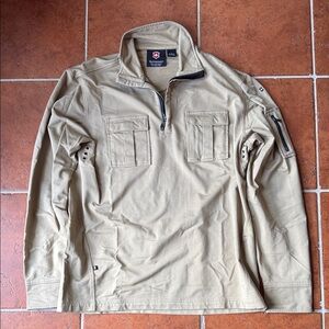 Victorinox Men's Khaki Military Shirt, Excellent condition, Very Stylish